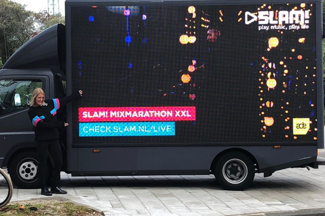 FM zet Mobiel LED scherm in tijdens Amsterdam Dance Event