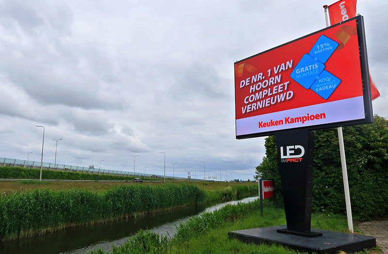 led scherm gehuurd door rabobank via ledimpact